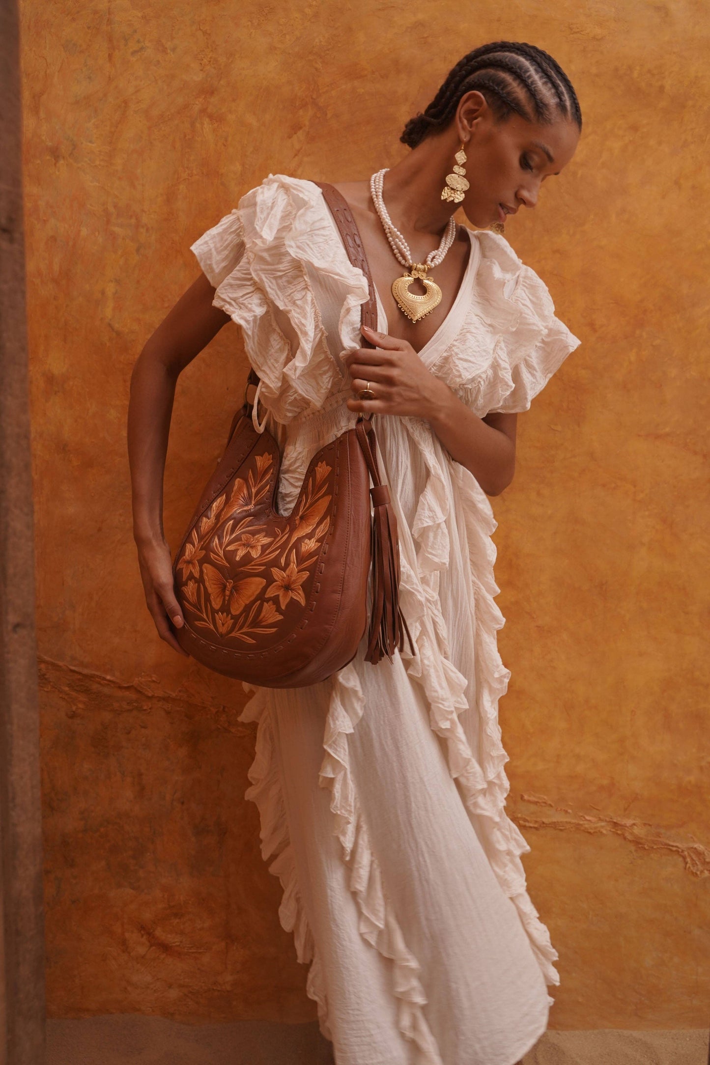 Luna Cleopatra Bag Tobacco/Gold