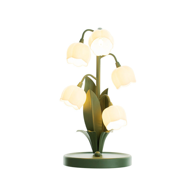 Lily Table Lamp Simple Decorative Floral Festive Lantern