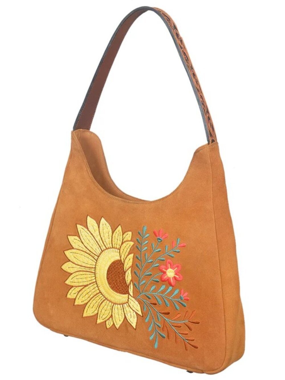 American Darling Sunflower Bloom Shoulder Hobo