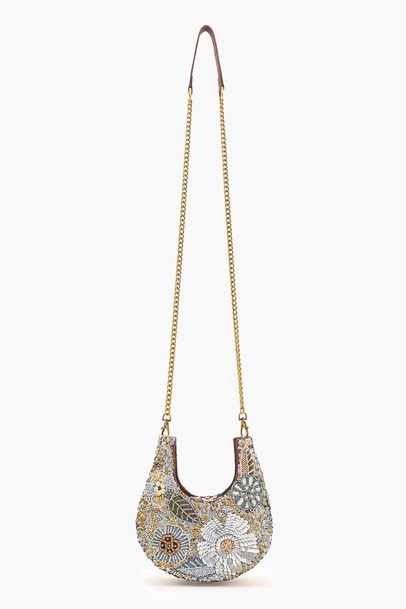 America & Beyond Golden Hour Shimmer Mini Bag w/ Crossbody Strap