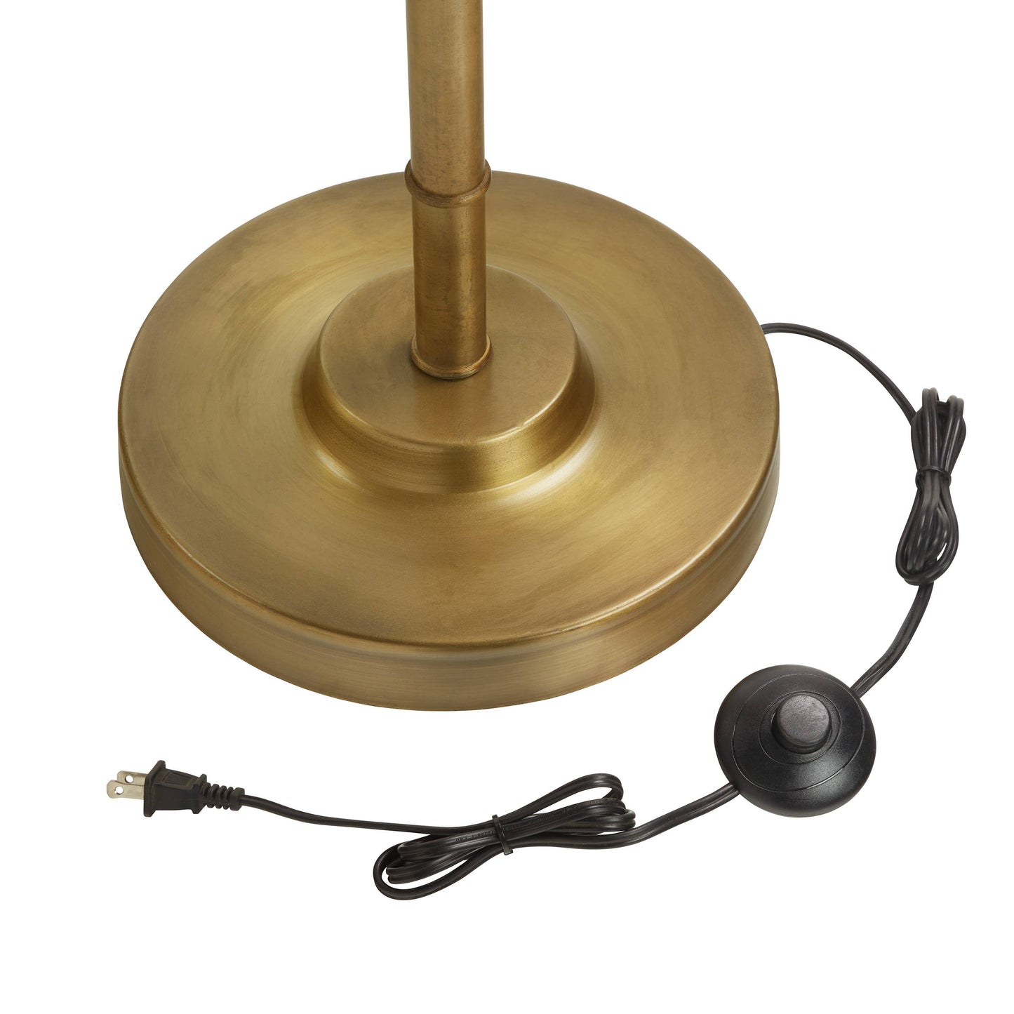 65.75"H Angie Glass and Metal Floor Lamp