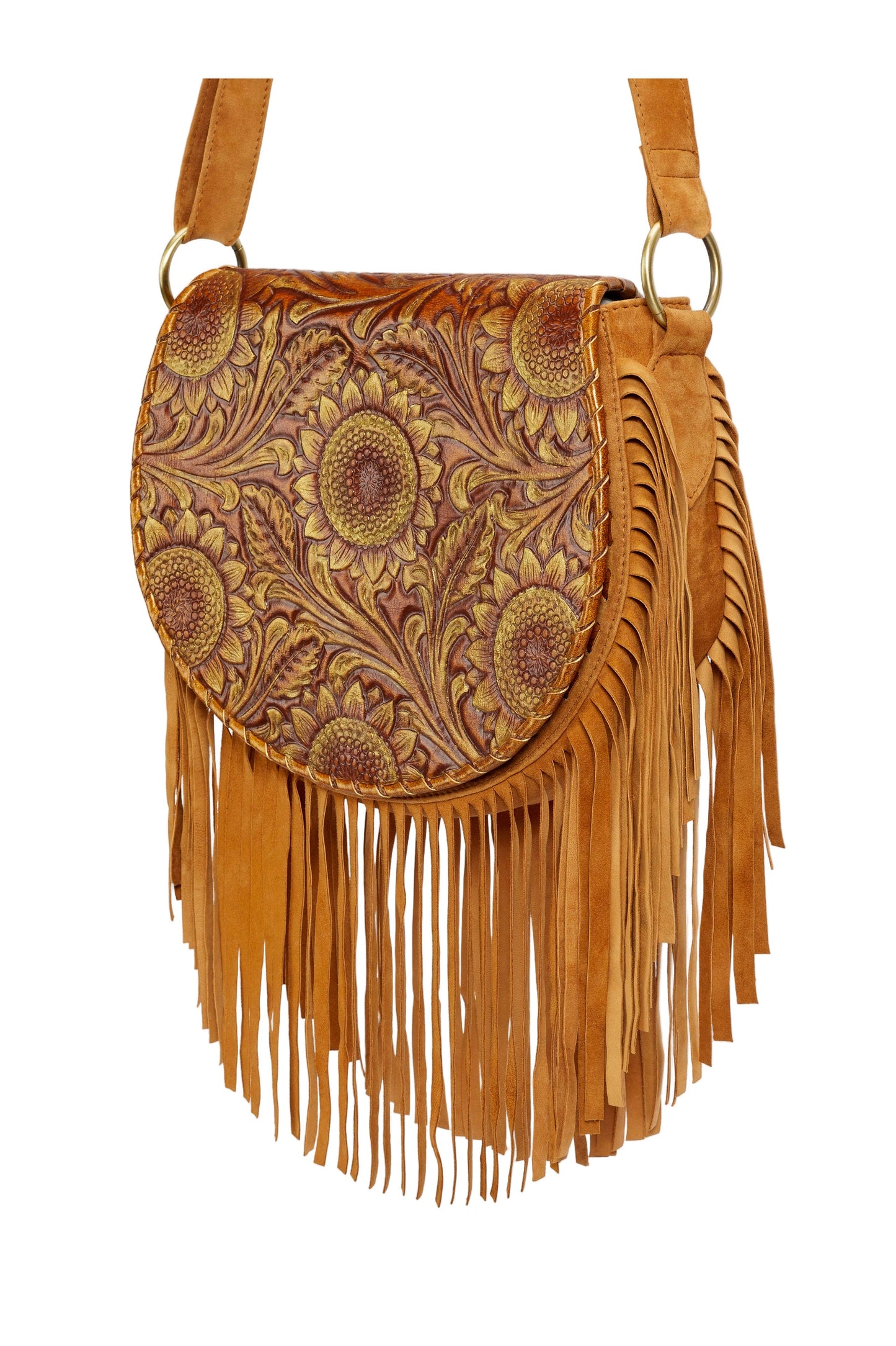 Anahita Sunflower Bag Antique Medium Brown/Gold/Dark Tan