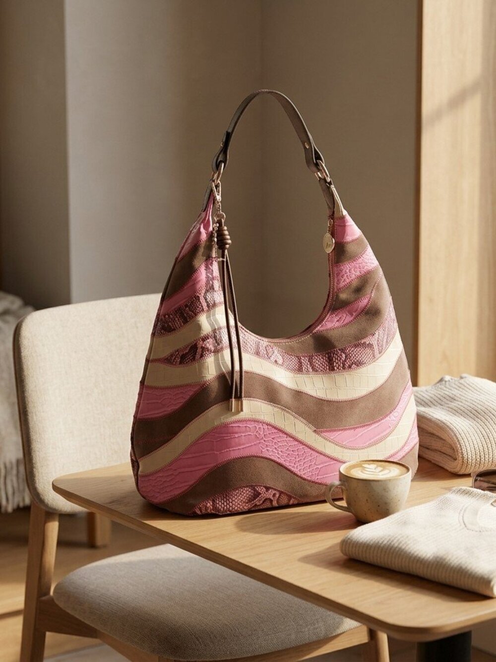 Desert Stitch Hobo Pink Multi