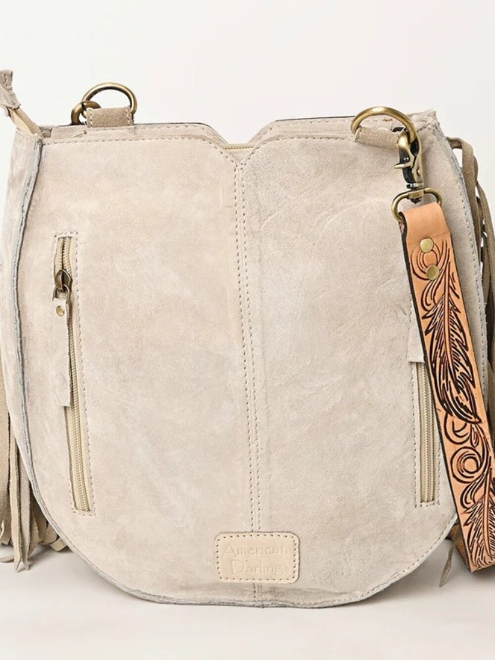 American Darling Sahara Sands Western Fringe Crossbody