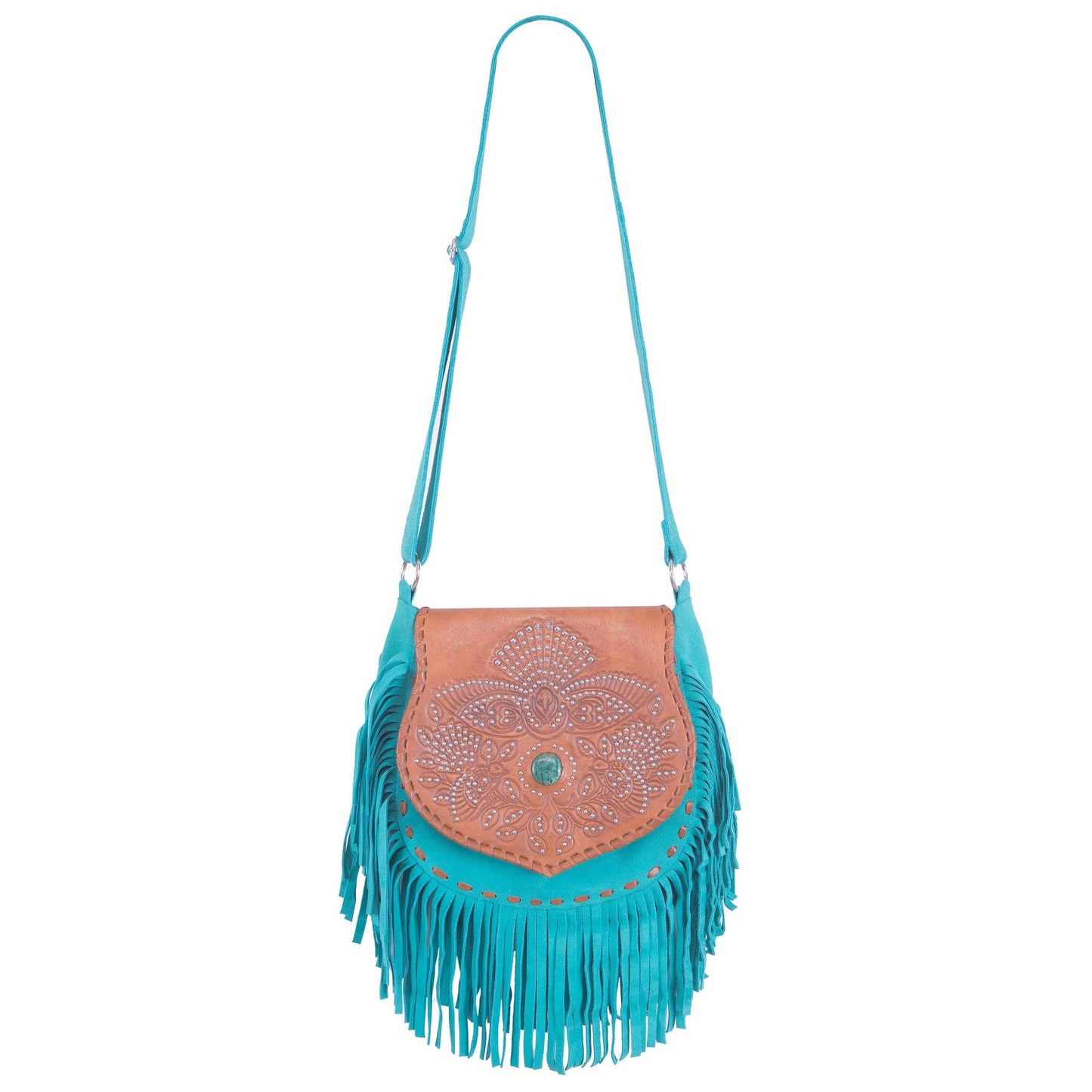 Lushington Fantail Bag Antique Tan/Seafoam