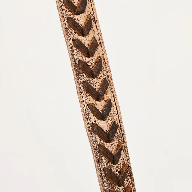 American Darling Western Boho Leather Fringe Messenger Bag - Distressed Flap with Hand-Laced Detailing-Conceal Carry