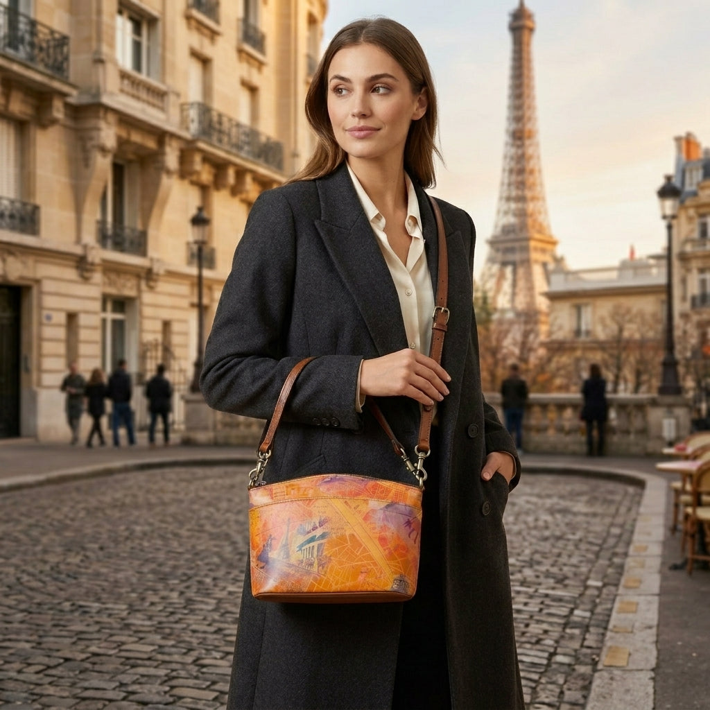 Patricia Nash Arlee Crossbody - Paris Map