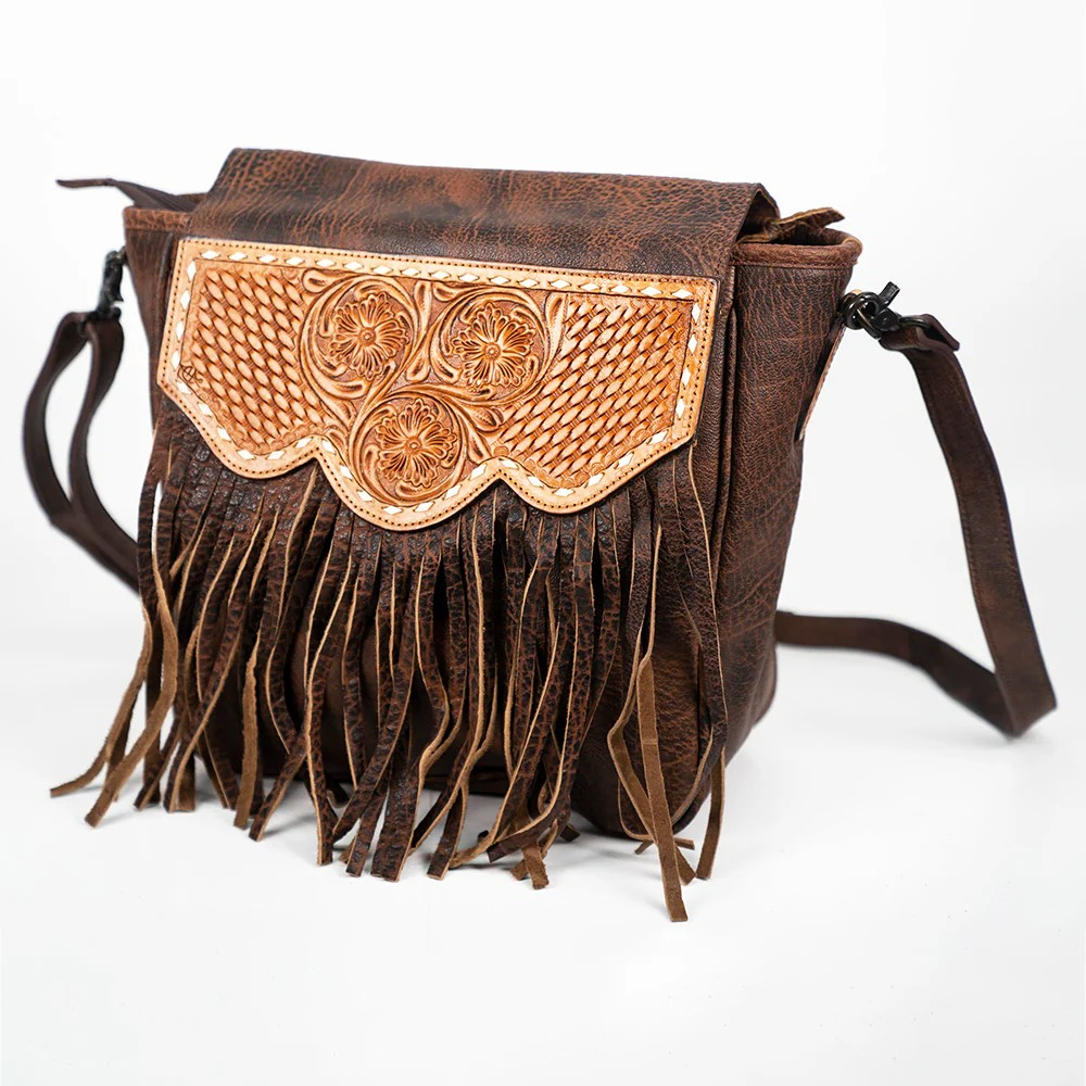 American Darling Rustic Fringe Western Crossbody Bag
