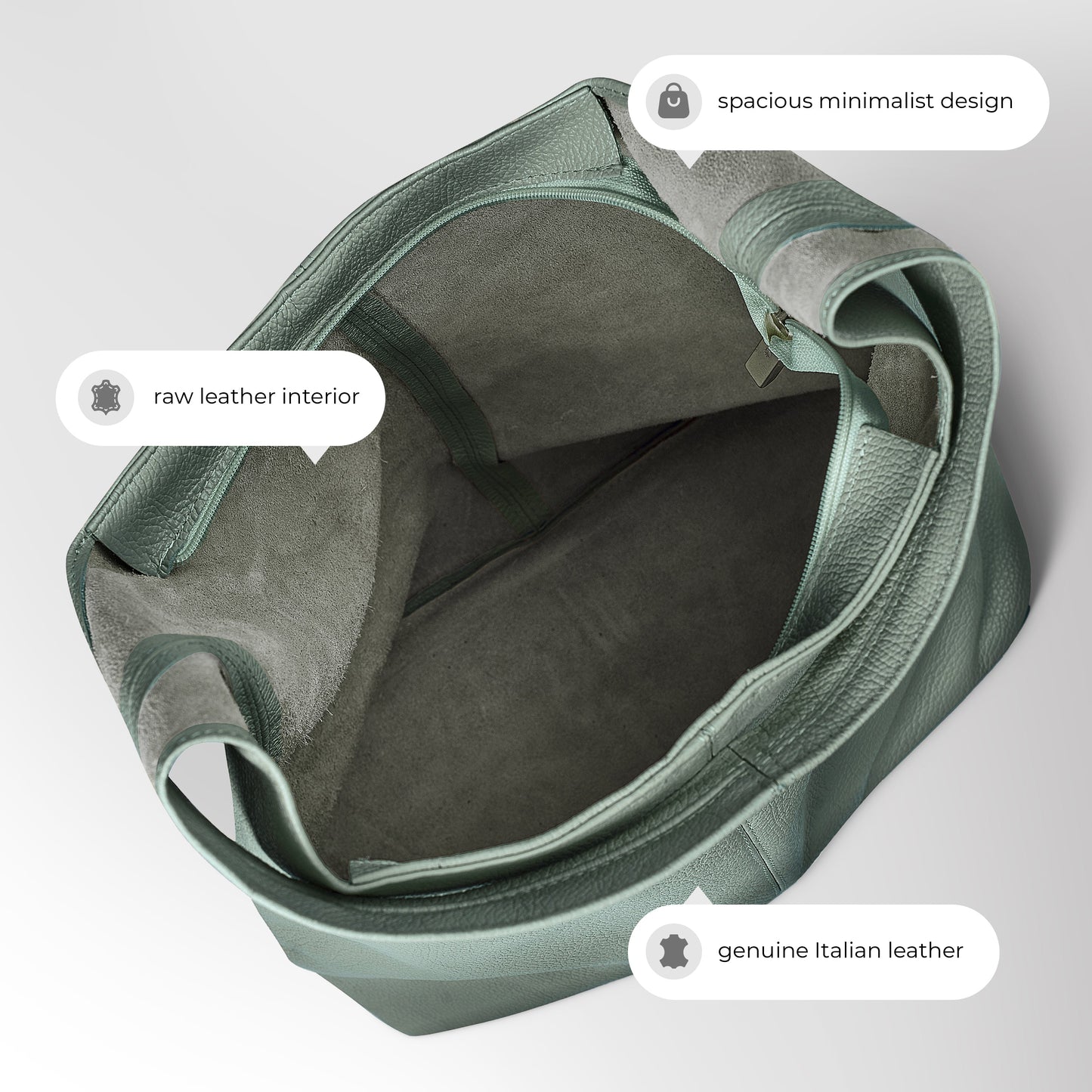 Italian Full-Grain Leather Hobo Bag | Siena