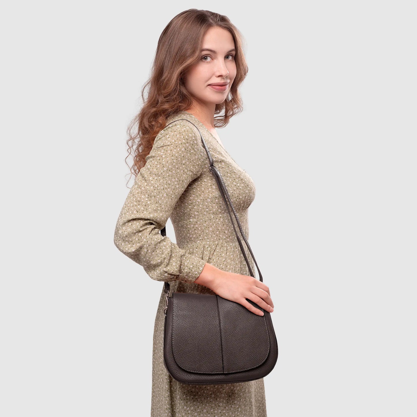 Italian Full-Grain Leather Shoulder Bag | Terni