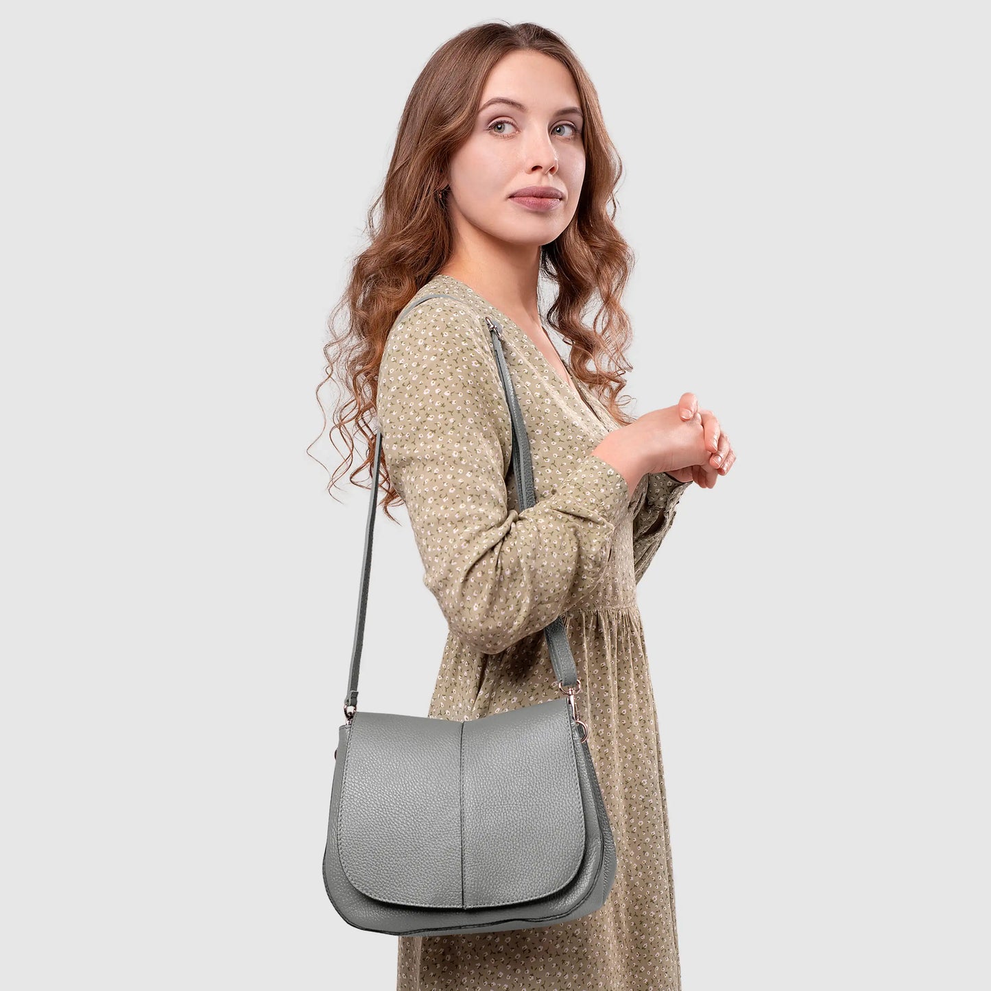 Italian Full-Grain Leather Shoulder Bag | Terni