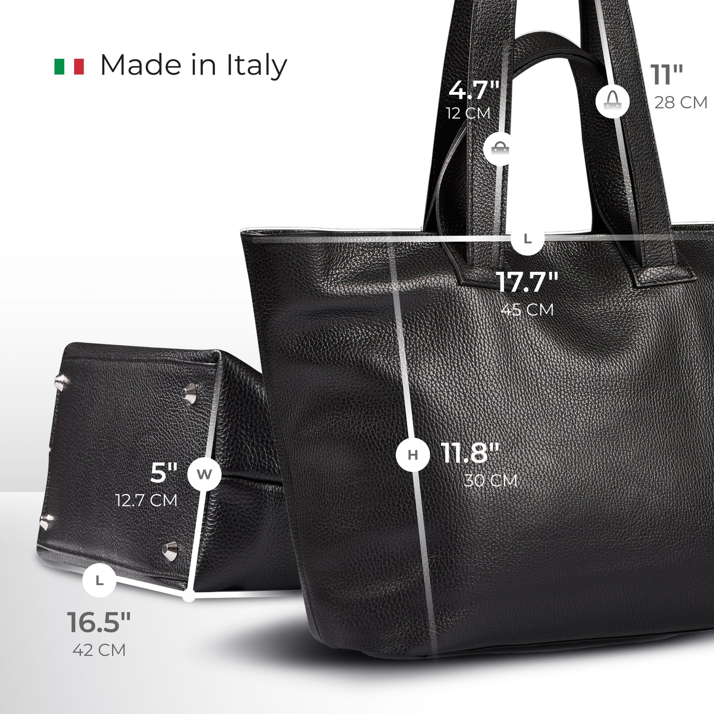 Italian Full-Grain Leather Tote Bag | Torino