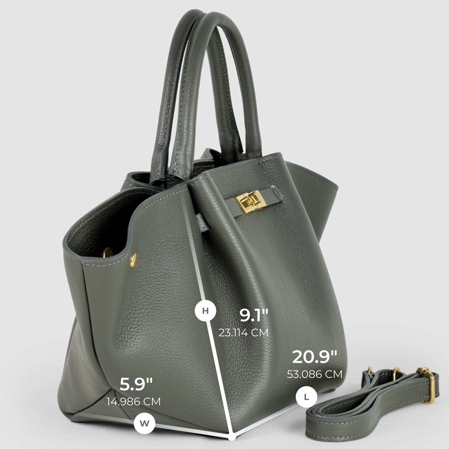 Italian Full-Grain Leather Tote Bag | Cosenza