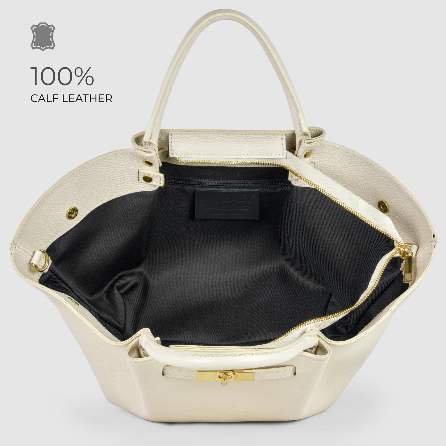 Italian Full-Grain Leather Tote Bag | Cosenza