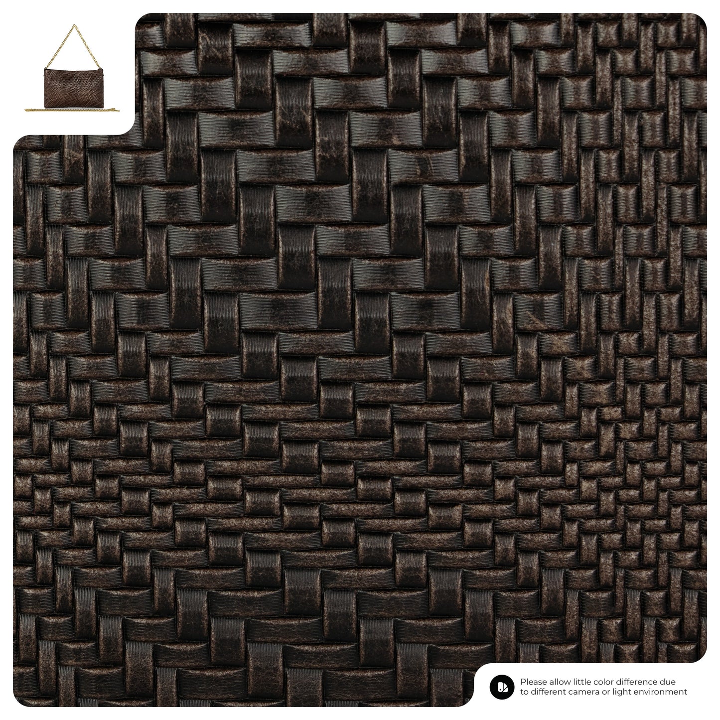 Italian Genuine Basketweave-Embossed Suede Crossbody Bag | Bergamo