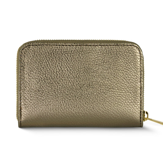 Italian Metallic Full-Grain Leather Wallet | Ancona