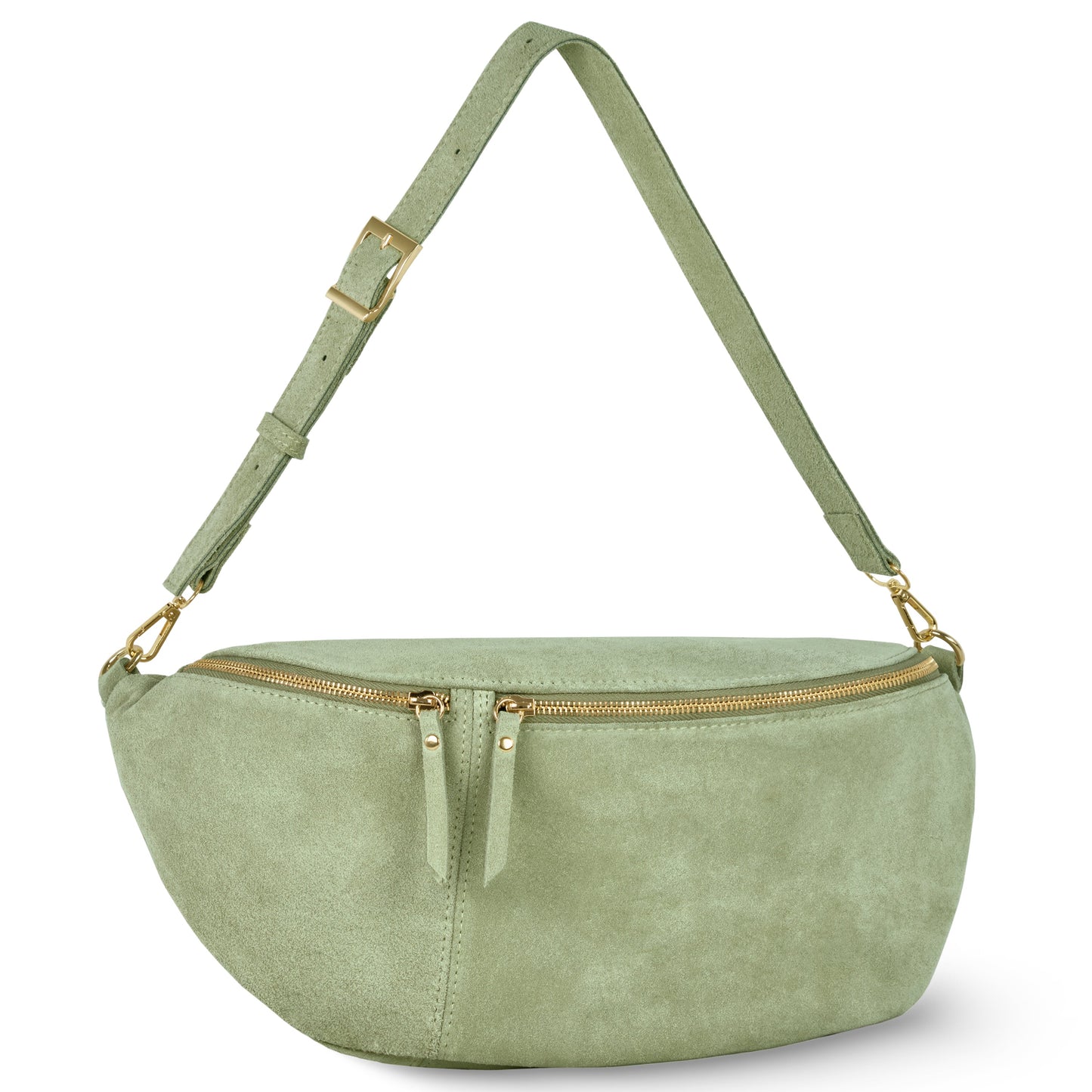 Italian Genuine Suede Crossbody Bag | Genova