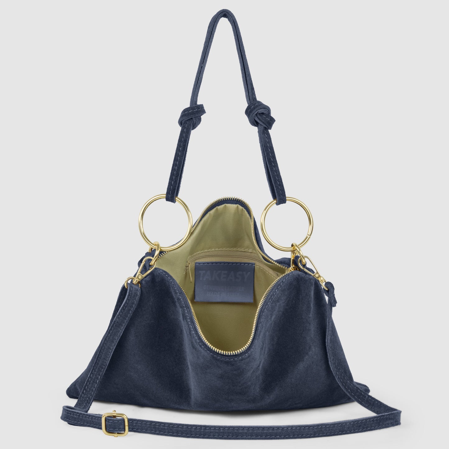 Italian Genuine Suede Shoulder Bag | Modena