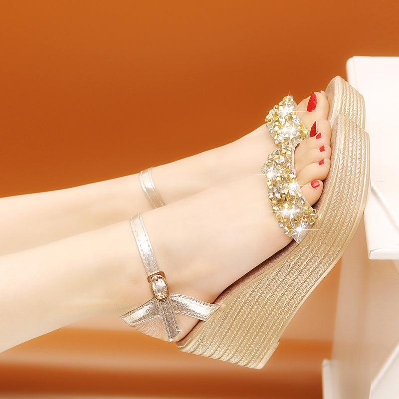 Platform Sandals Buckle Strap Peep Toe Thick Bottom Modern Espadrille Sandals Platform Cross Buckle Strap Slingback Summer Open Toe Shoes