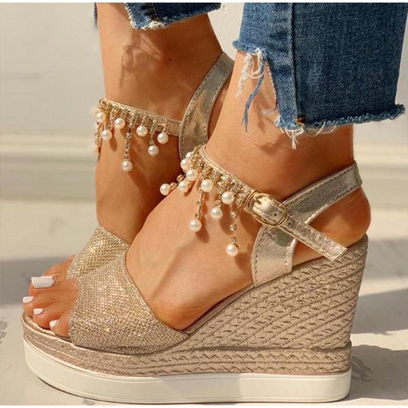 Platform Sandals Buckle Strap Peep Toe Thick Bottom Modern Espadrille Sandals Platform Cross Buckle Strap Slingback Summer Open Toe Shoes