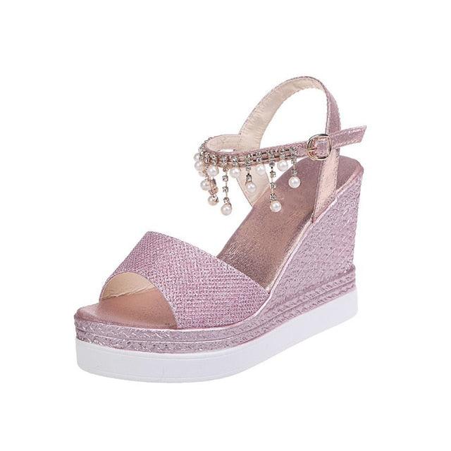 Platform Sandals Buckle Strap Peep Toe Thick Bottom Modern Espadrille Sandals Platform Cross Buckle Strap Slingback Summer Open Toe Shoes